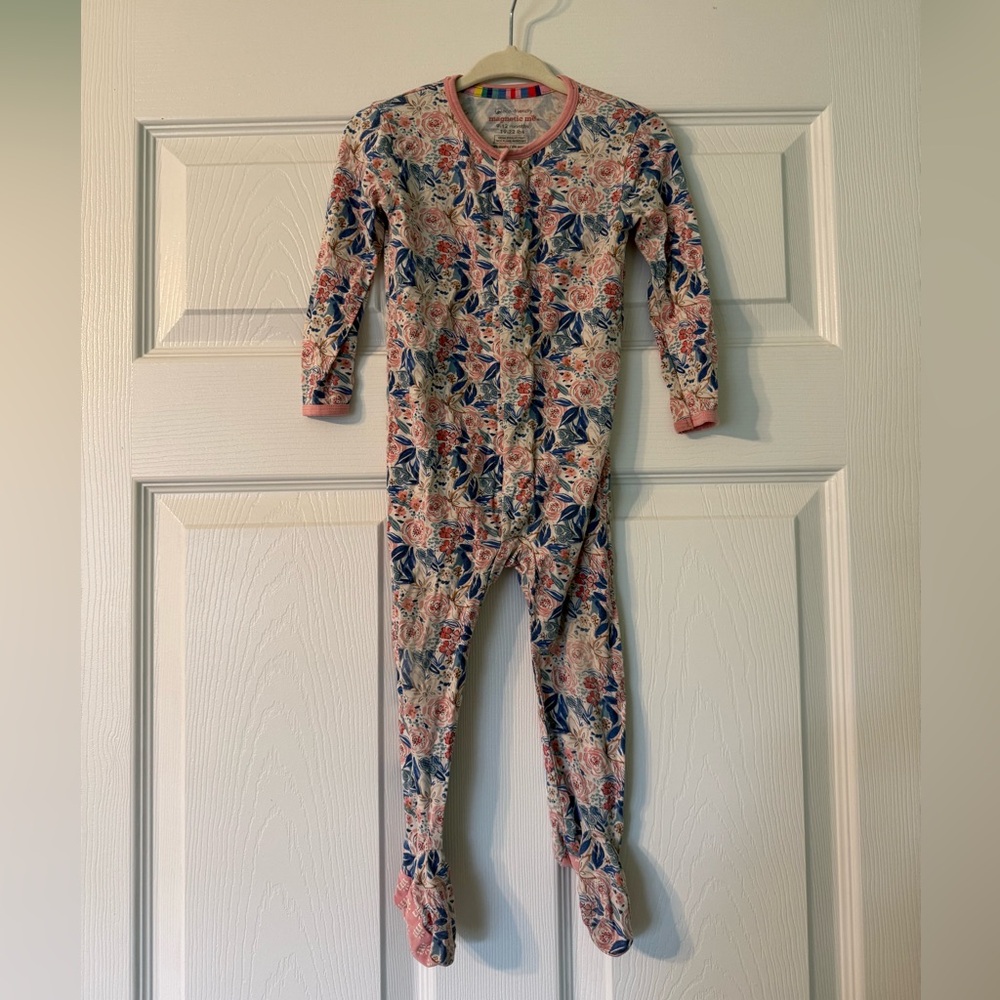 Magnetic Me “Once and Floral” Long Sleeve Onesie